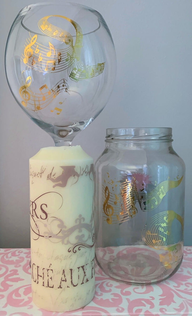 Wholesale Gold Foil Rub On Music Transfer Second Time Round NSW