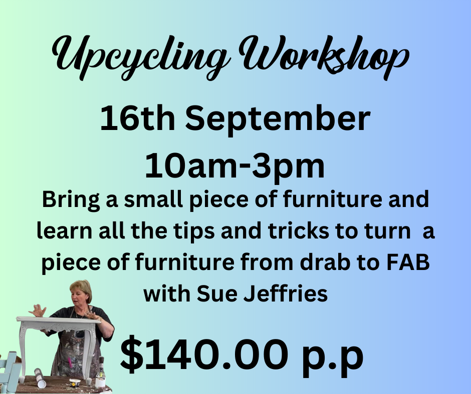Upcycling Workshop with Sue 16th September 2023