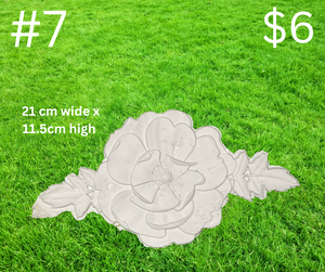 #7  Rose with Greenery Flexible Moulding