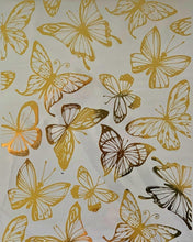 Load image into Gallery viewer, Gold Foil Rub On Butterflies Transfer
